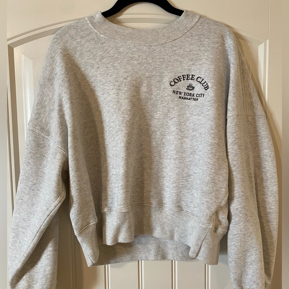 Abercrombie Grey Crewneck, Size M
